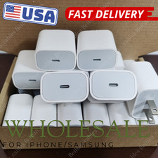 USB C Fast Charger Cube 20W PD Adapter Lot For iPhone17/16Pro/16Plus/15/14/12/X