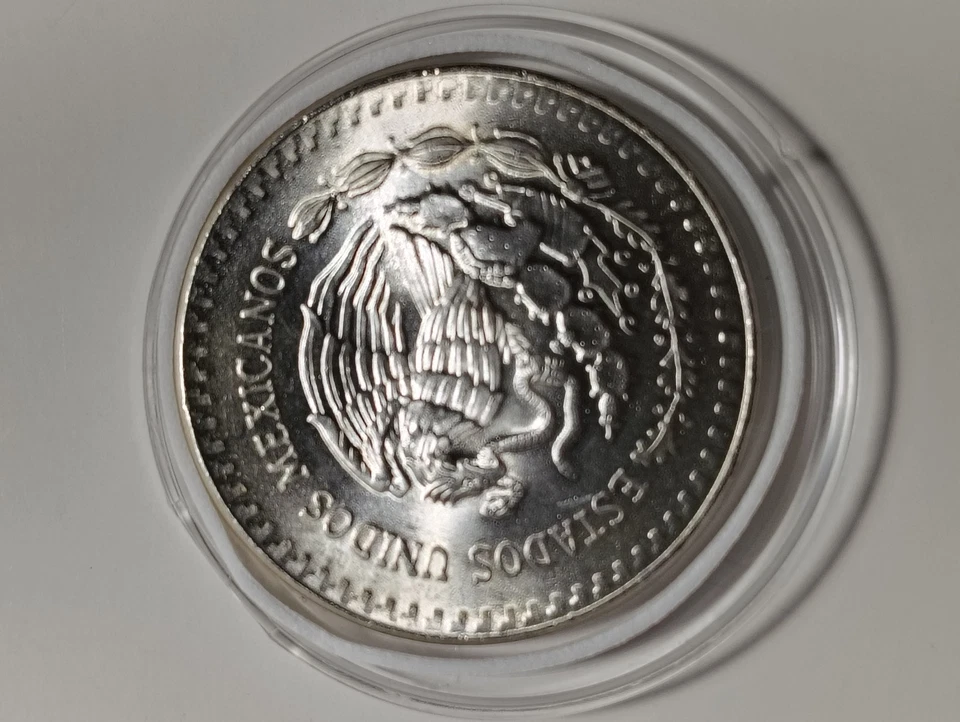 1984 Mexico Libertad 1oz Silver Coin .999 Toned Plata Pura - Image 4 of 4
