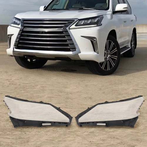 Lexus LX570 Headlight Lens Covers 2016-2019 Clear Left & Right Replacement - Изображение 2 из 4