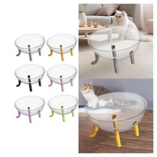 Pet Space Capsule Cat Bed Versatile Furniture Gift Acrylic Dome Sleeping Bed