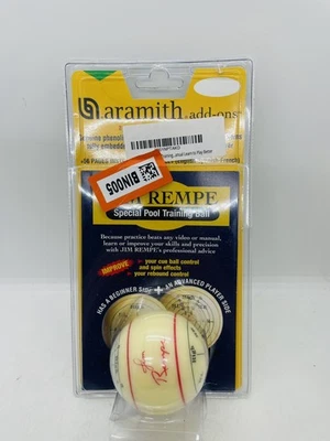 Aramith Jim Rempe Training Cue Ball 2-1/4" Regulation Size Billiard Pool Ball
