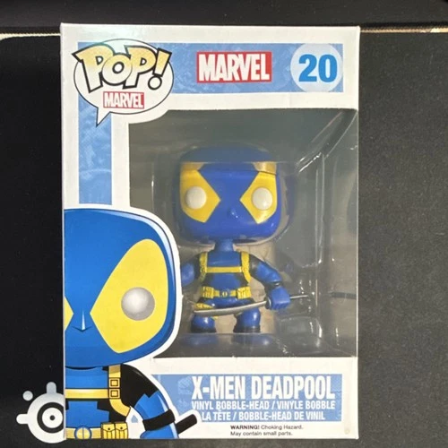 Funko Pop! Vinyl Deadpool Marvel X-Men Blue Yellow Comics Figure #20