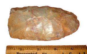 Colorful (4.5") Sahara Neolithic Flint Celt, Axe, Prehistoric African Artifact