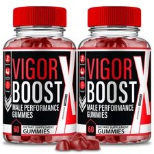 (2 Pack) Vigor Boost Male Gummies, Advanced VigorBoost for Men Vitality & Energy