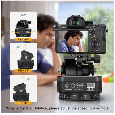 Rotating Panoramic Tripod Head for Camcorders