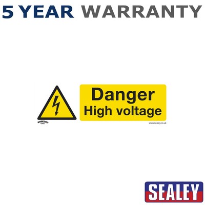 Sealey Worksafe �� Gefahr Hochspannungs-Sicherheitsschild Hartplastik SS48P1