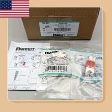 GENUINE Panduit Giga TX Cat6 jack Red CJ688TGRD BOX OF 50. Free shipping  