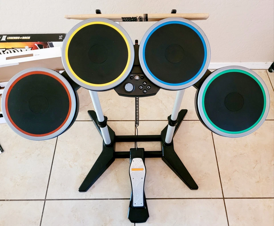 PS4 PS5 Rock Band 4 Bundle 3 Guitars Hero Les Paul Live DRUM Set Playstation 4 5 - Image 2 of 4