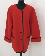 Seiler Damen Trachten Walkjacke Gr&ouml;sse 44 Landhaus Schurwolle Vintage P473