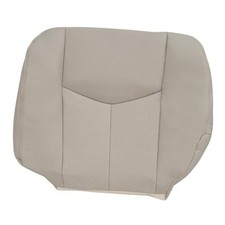 Driver Side Bottom Replacement Microfiber Leather Perforated Seat Cover Tan