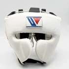 Winning Boxing Head Gear FG-2900 White M Size Face Guard JAPAN Used Authentic