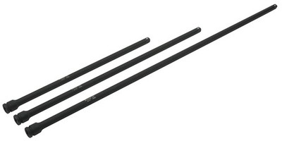 3-Piece 1/2'' Drive Long Impact Extension Set: 18'', 24'', 36'' Extensionstt