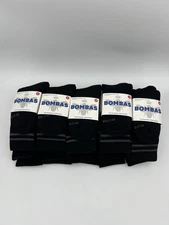 Bombas Lot of 25 Pairs Crew Calf Socks in Black Adult Unisex Size M NEW