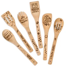 Wooden Cooking Spoon Set, Gift, Mom, Grandma, Wife, Christmas, Birthday, Kitchen