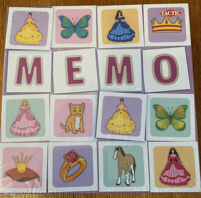 Tactic Memo Memory Matching Spiel für Kinder - Factory Sealed - Alter 3+