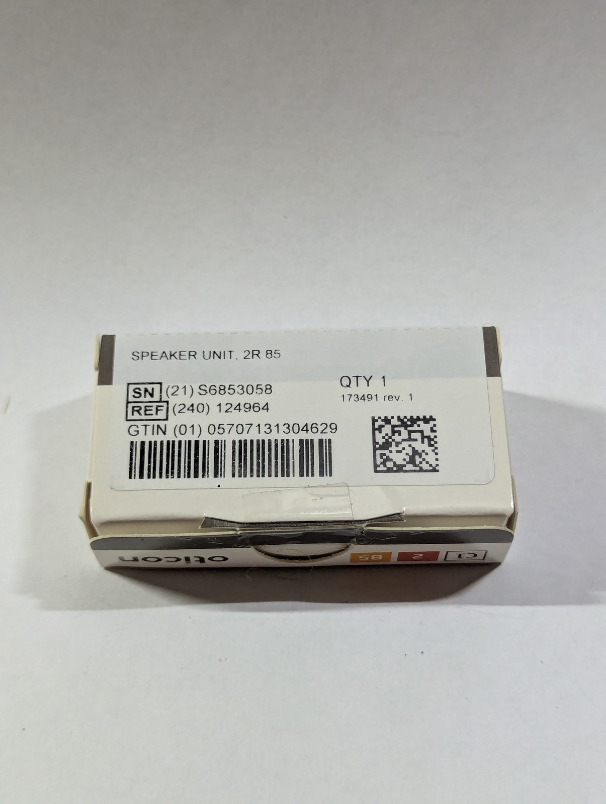 Oticon MiniFit Receiver 85dB Size 2 Right NEW - Opn Opn S Alta2 Hearing Aid
