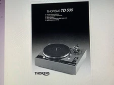 Thorens Td-535 Td535 Td 535 User Manual Digital