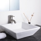 Aquaterior Bathroom Vessel Sink Porcelain Ceramic Vanity Basin Drain AQT0128 — photo 2
