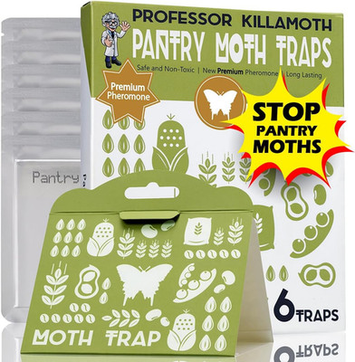 Pantry Moth Traps 6 Pack, Professional Grade Pheromone Moth Traps for House