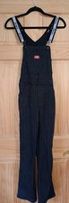 Women's Dickies Pinstripe Overalls Size Small