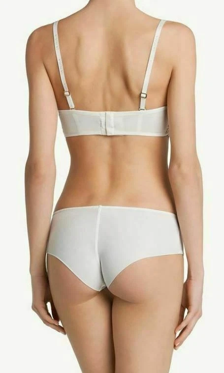 La Perla Metal Macrame Underwire Bra Shorty Panty 36B M Off White Gold $1084 - Image 3 of 4