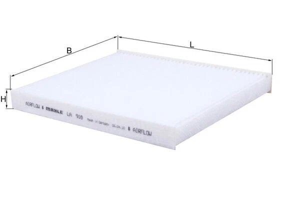 FILTER CABIN AIR LA 918 FOR BMW X5/SAV/F15/F85/E70 X6/SAC/E71/E72/F16/F86 2.0L - Image 2 of 4