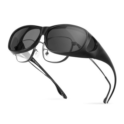 Polarisiert Sonnenbrille Überbrille für Brillenträger Herren Damen, Überziehb...