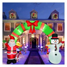 12 Ft Lighted Christmas Inflatable Archway, Arch 