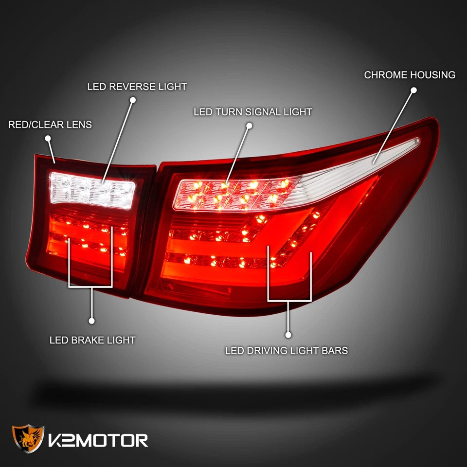 Fits 2007-2009 Lexus LS460 Full LED Tail Lights Brake Reverse+Trunk Lights Foto 3 de 4