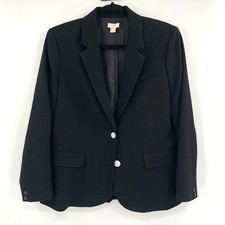 J.CREW Classic Blazer 14 Women Career Dressy NWOT Preppy Capsule E1716 Black