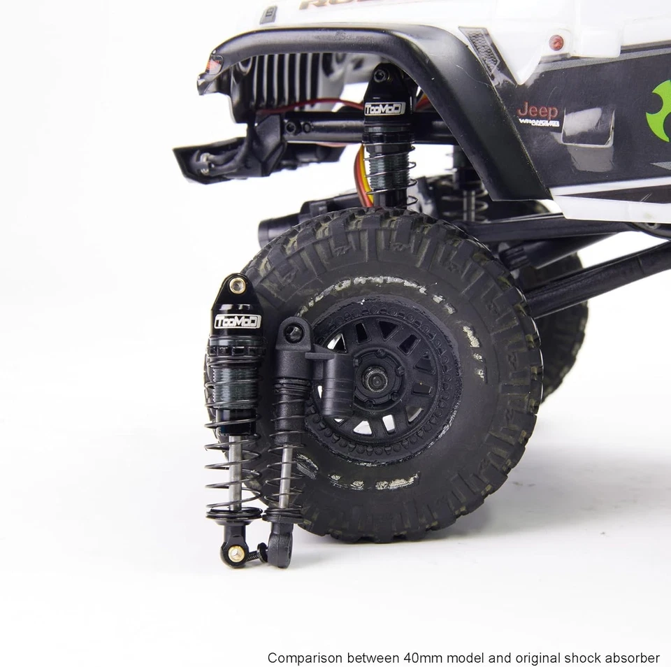40mm Alu Big Bore RC Oil Shock Absorber for 1/24 Axial SCX24 FCX24 Replace Part - Image 4 of 4