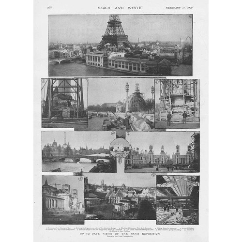 Views of the Paris Exposition - Antique Print 1900
