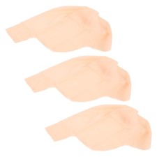 3pcs Latex Bald Caps: Adults Realistic Head Skin Bald Cap Wig Halloween Costume