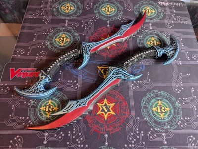 2x The Elder Scrolls Daedric Dagger Dolch Larp Replika Schaumstoff 50cm wie NEU 