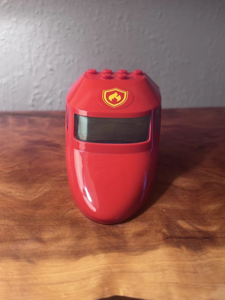 LEGO Airplane Cockpit Red Fire Dept Logo 6x10x4 Window 87612 7206 City - Image 2 of 3