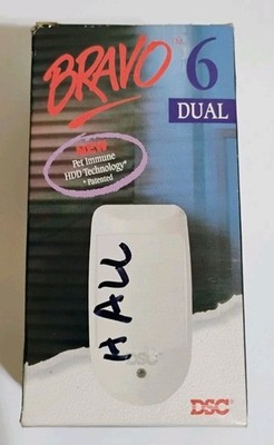 DSC BV-600 Bravo6 Dual PIR Motion Detector Pet Immune HDD Technology NEW
