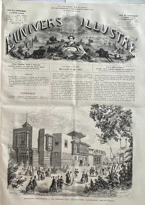 L'Univers Schwierigkeiten 1867 Nr. 637 Insel Kreta - Lübeck - Expo Egypte