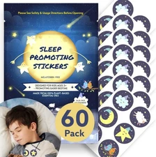 Sleep Patches for Kids and Adults - 60 Natural Essential Oils Multi Color