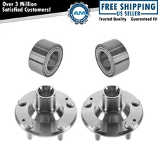Front Wheel Hub & Bearing Kit LH Driver & RH Passenger Pair for Elantra Forte