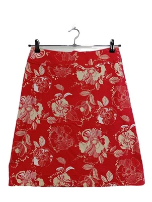 H&M Jupe taille haute Dames Jupe T EU 36 rouge-blanc cassé style décontracté - Photo 1/4