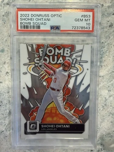 2022 Donruss Optic Shohei Ohtani Bomb Squad PSA 10 Gem Mint