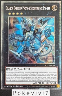 Yu-Gi-Oh! Karte EXPLOSIVER DRACHE PHOTON HERR DER STERNE MP25-FR034 STAR NEU