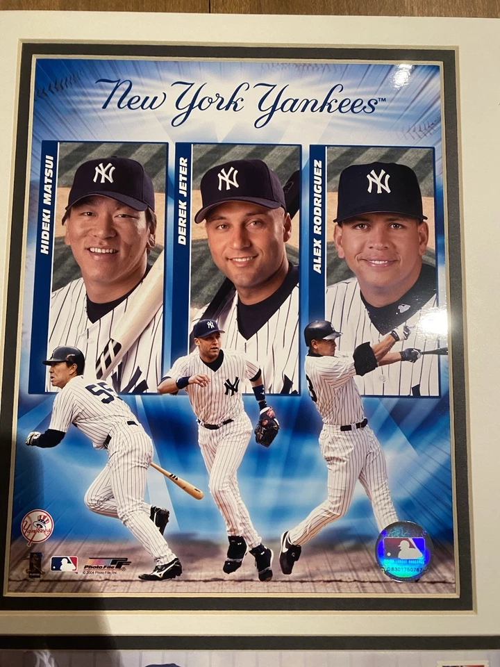 New York Yankees Official Memorabilia Jeter, Rodriguez, Matsui - Poster/Stamp - Image 2 of 4