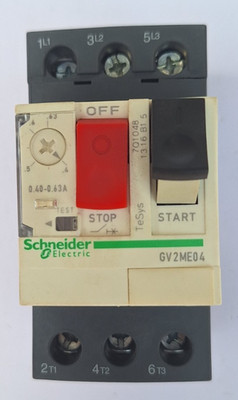 SCHNEIDER GV2 ME04 MOTOR CIRCUIT BREAKER 0.40-0.63A