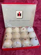 Rare Vtg 1960's International Harvester Boxed Set of 12 Golf Balls 3 Sets Sealed
