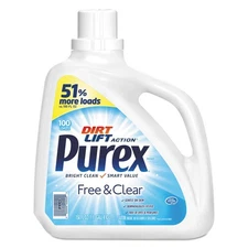 Purex Free and Clear Liquid Laundry Detergent Unscented 150 oz Bottle 05020EA