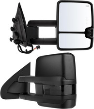 Pair Tow Mirrors Chevy Silverado GMC Sierra 1500 2500 HD 2014-2017 Power Heated