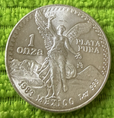 1983 メキシコ リベルタード 1oz シルバー 1983 Mexico Silver 1 Onza | .999 Silver 1 oz Coin | Mexican
