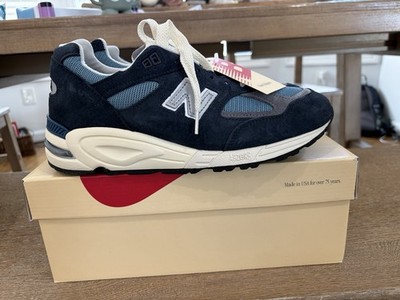 New Balance 990v2 Men's Teddy Santis Navy Castlerock Size 8.5 MiUSA