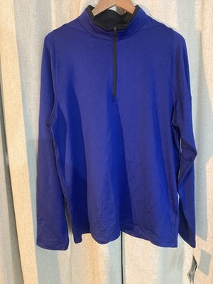Nike Golf 1/4 Jip Jacket Performance Adult Large Blue Dri-Fit Stay Cool NWT logo